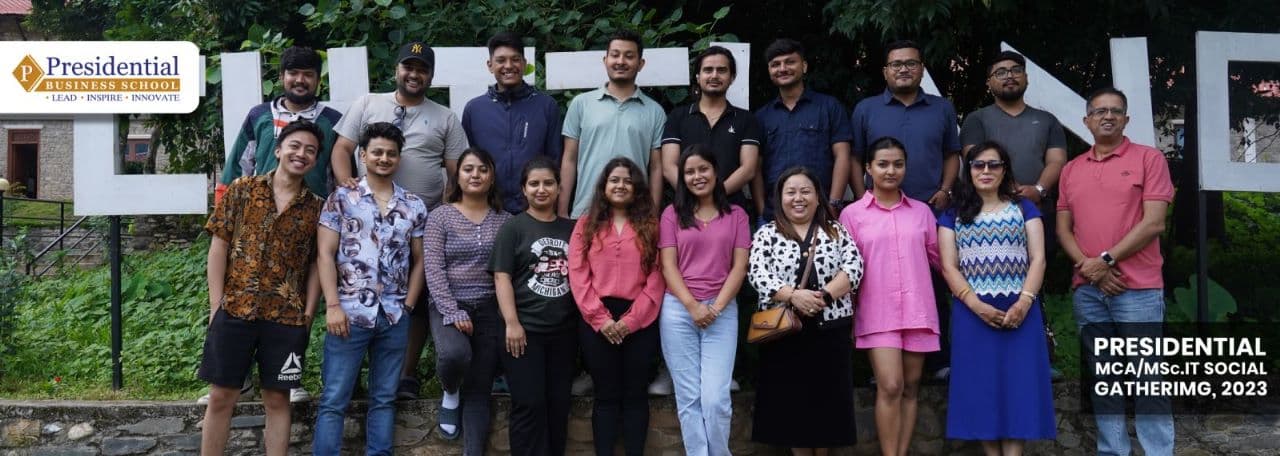 Our MBA &amp; MSc. IT students Social Gathering to Chitlang